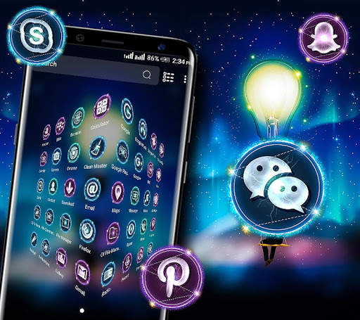 Light Bulb Launcher Theme screenshot 5