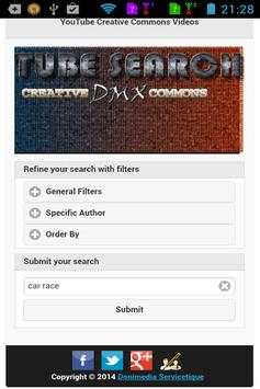 Tube Search Creative Commons screenshot 1