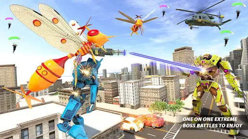 Mosquito Robot Transforming Games: Robot Car Game screenshot 1