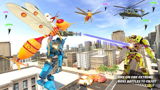 Mosquito Robot Transforming Games: Robot Car Game screenshot 1