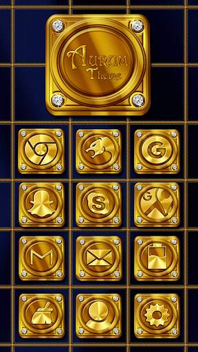 Aurum Gold & Diamonds Premium Launcher Theme screenshot 5