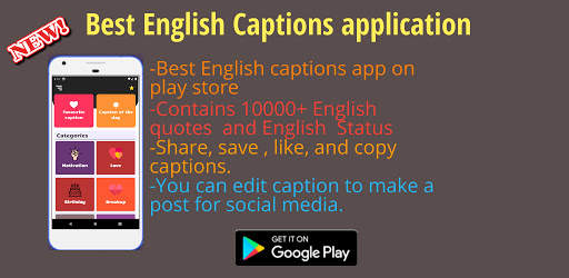 English Caption-Quotes ,Status screenshot 1