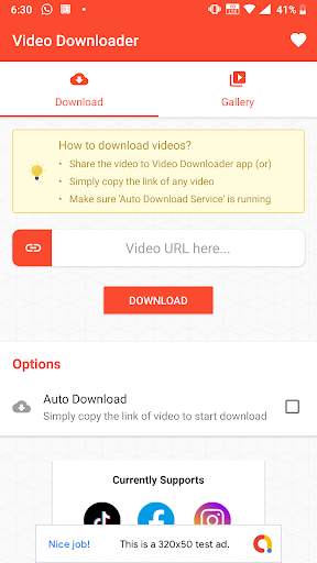 Video Downloader for TikTok, Instagram and FB screenshot 1