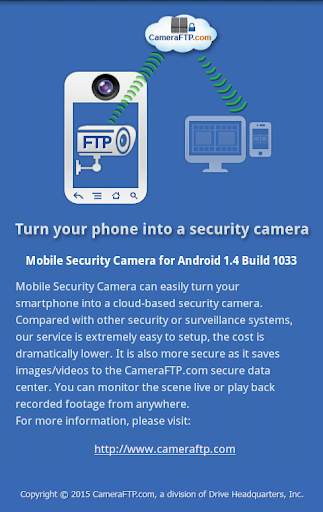 Mobile Security Camera (FTP) screenshot 1