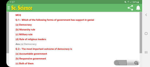 Social Science Class 10 Mobile App* screenshot 9