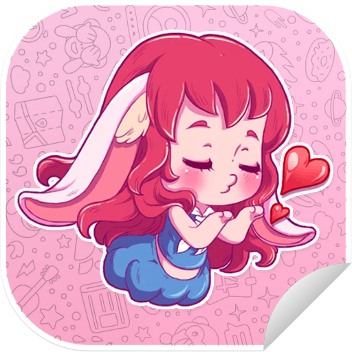 New WAStickerApps 😍 Girly Stickers For WhatsApp icon