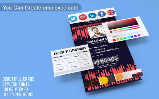 Business Card Maker – Free Emp screenshot 5