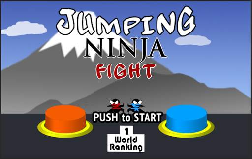Jumping Ninja Fight : Two Player Game screenshot 1