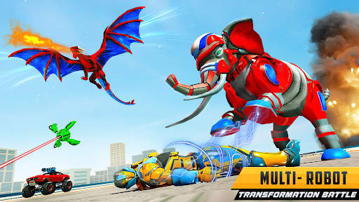 Police Dragon Robot Car Game screenshot 4