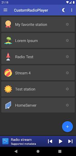 CustomRadioPlayer - Basic URL-RadioStream App screenshot 5