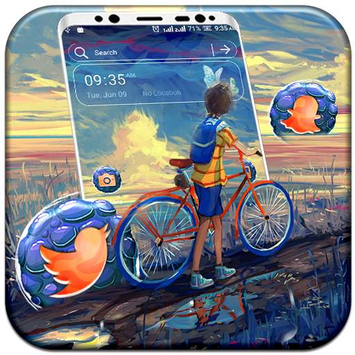 Boy Landscape Art Launcher Theme 1.1