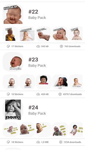 ♡ Cute Baby Stickers for Whatsapp screenshot 1