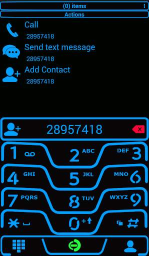 Theme Neon V3 Blue RocketDial screenshot 2