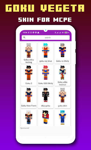 Skins Goku Vegeta Minecraft PE screenshot 3