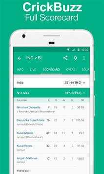CrickBuzz : Live Cricket Score screenshot 6