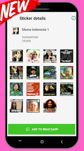 Perang Gambar Meme Indonesia For WAStickerApps screenshot 1