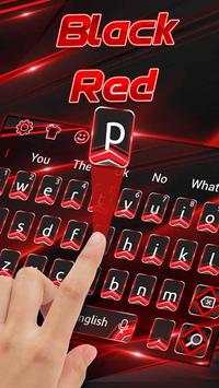 Thème du clavier noir rouge affaires screenshot 1