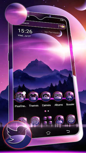 Purple Moon Theme Launcher screenshot 4
