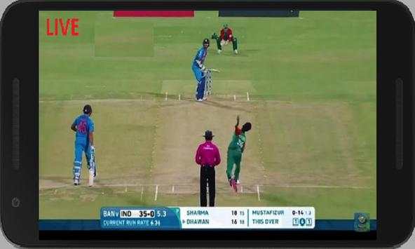 Cricket Live Tv; Sports Star Mobile Advice screenshot 1