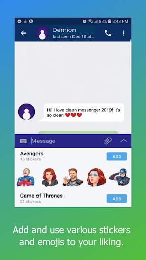 Clean Messenger: A Messenger App screenshot 2