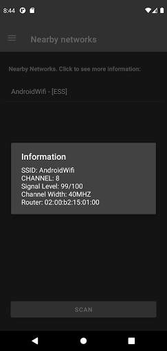Wifi scan and analyzer screenshot 2