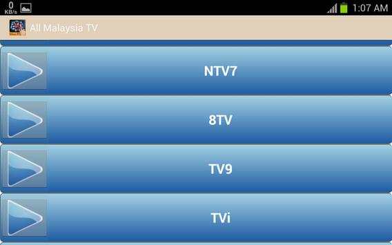 All Malaysia TV Channel स्क्रीनशॉट 7