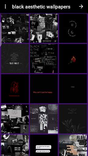 black aesthetic wallpapers screenshot 3