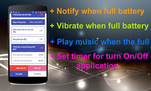 Báo sạc pin đầy screenshot 5