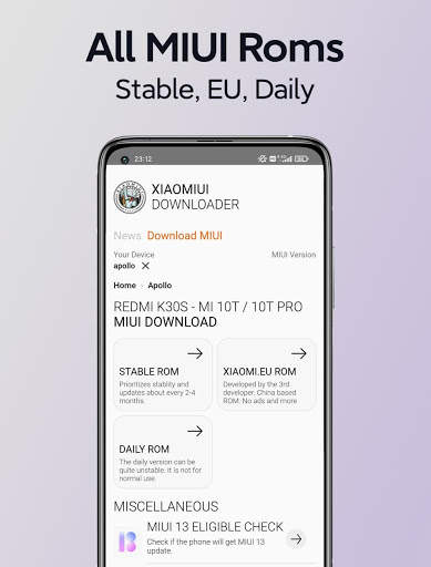 Xiaomiui: Download MIUI, Chatrooms, News screenshot 1