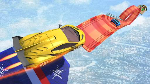 Crazy Ramp Stunts Free Car Driving Games 3 تصوير الشاشة
