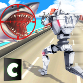 Shark Hunter Police Robot icon