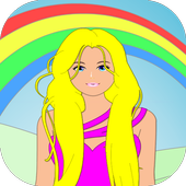 Princess dress up icon