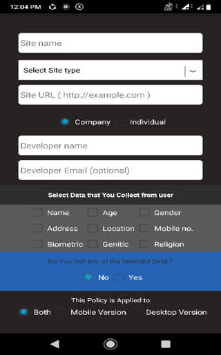 Privacy Policy Creator screenshot 9