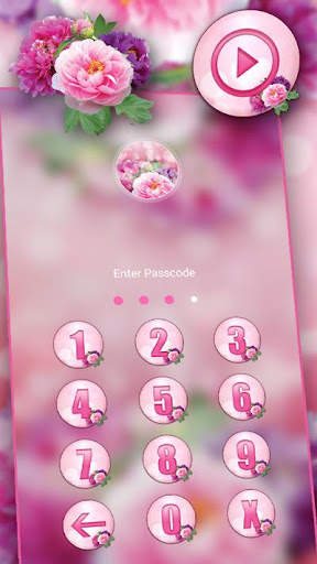 Pink Flower Bokeh Launcher screenshot 5