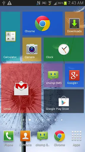 WP8 Widget Launcher Windows 8 screenshot 2