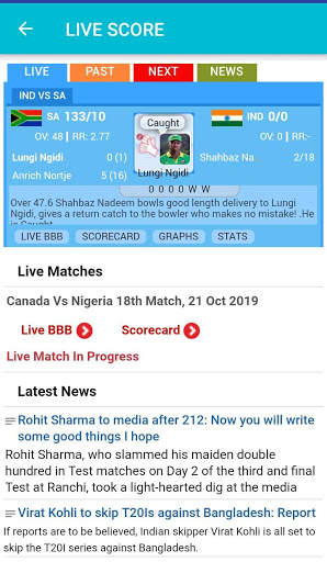 Live Match For IPL 2020 & Score, Match Schedule screenshot 2