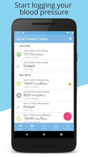 Blood Pressure Tracker screenshot 1