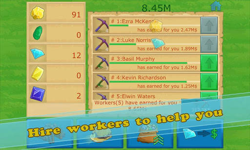 Idle Gold gem clicker स्क्रीनशॉट 9