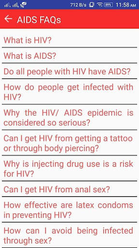 NACO AIDS APP 6 تصوير الشاشة