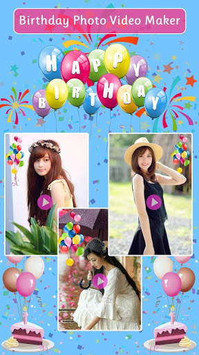 Birthday Photo Video Maker screenshot 1