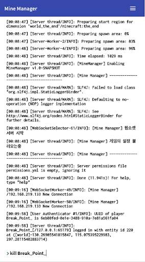 Mine manager -  Minecraft server in my hand screenshot 4