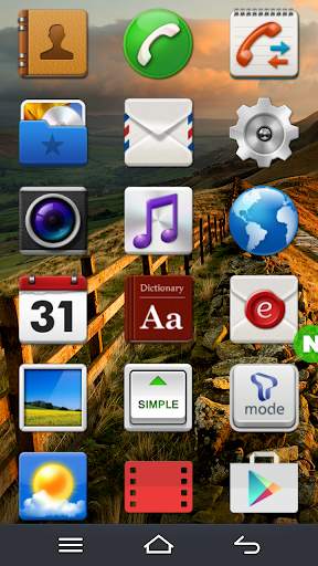 Simple Big Launcher 1 تصوير الشاشة