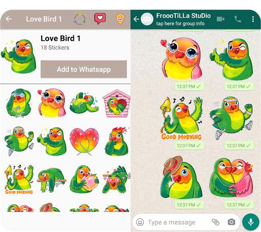 🐦Cute Bird Stickers - WAStickerApps screenshot 3