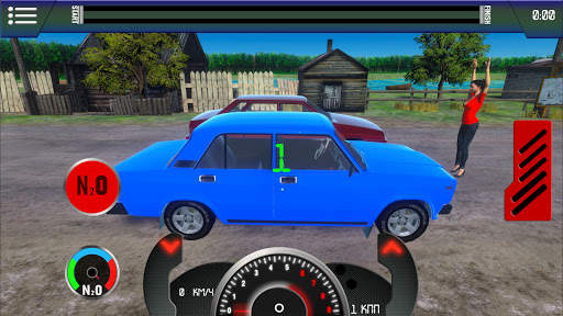 Russian Car - Drag Racing screenshot 1