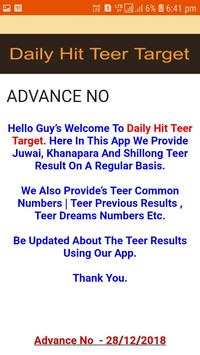 Daily Teer Hit Target screenshot 3