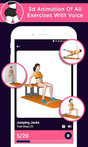 Buttocks workout in 30 days, Hips, Butt Workout screenshot 3
