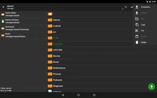 ZArchiver screenshot 1
