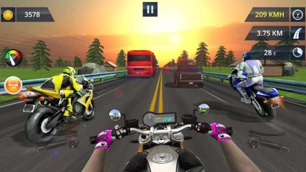 Moto Rider King – Bike Highway Racer 3D screenshot 11