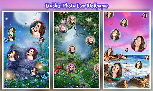 Bubble Photo Live Wallpaper screenshot 1