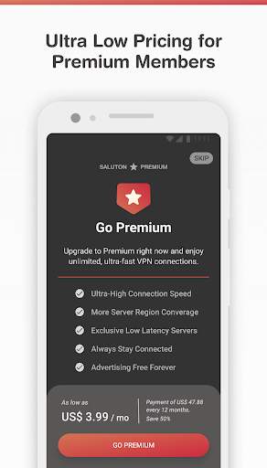 Saluton Free VPN – Unlimited, Fast and Secure VPN screenshot 7
